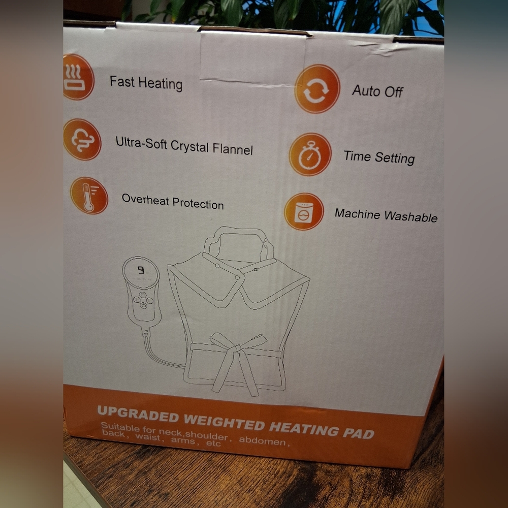 Weighted Heating Pad with Fast Heating 22" X 37"